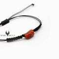 Bracelet Cordon Tube Corail