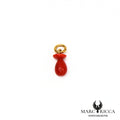 Pendentif tétine corail en vermeil