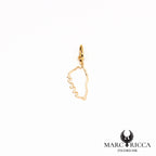 Pendentif Or Corse Géographique 18 ou 9 Carats 2cm / 2.7cm ou 3.2cm