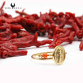 Bague Or Corail Perle & Miraculeuse