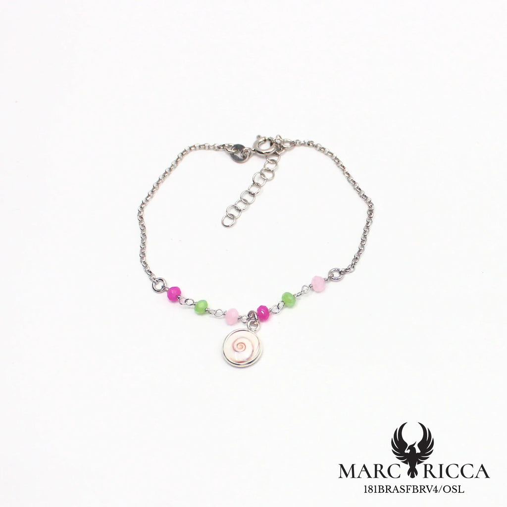 Bracelet œil de Sainte Lucie et cristal