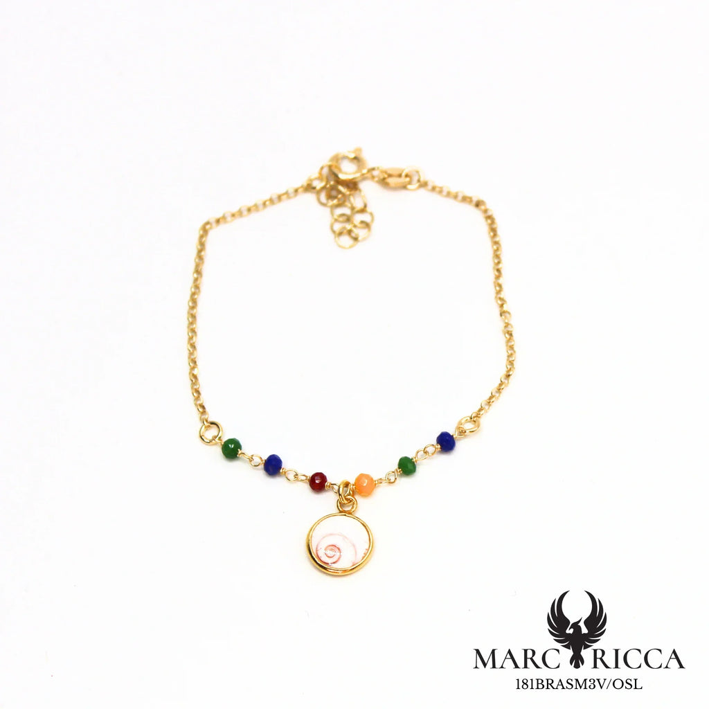 Bracelet œil de Sainte Lucie et cristal