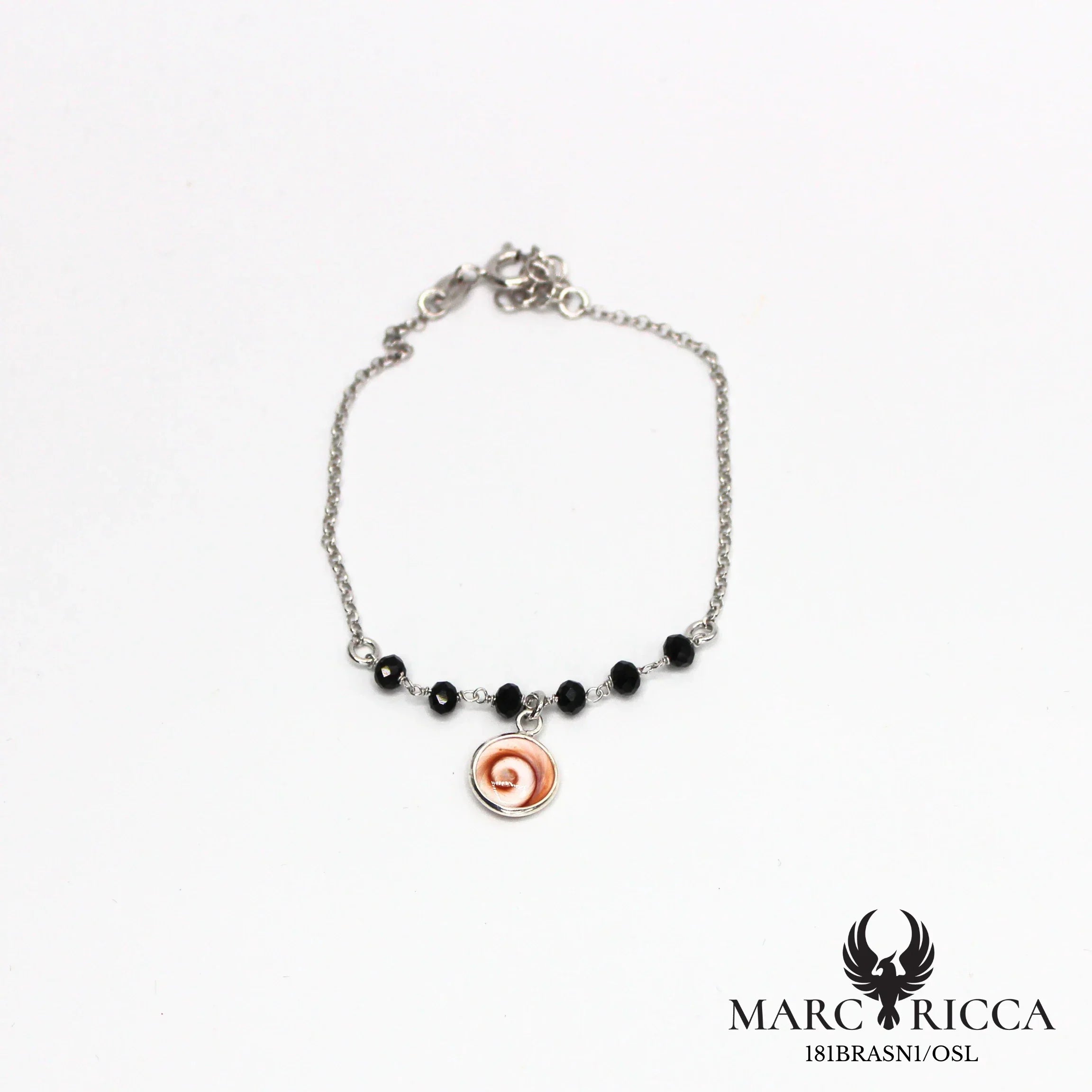 Bracelet œil de Sainte Lucie et cristal