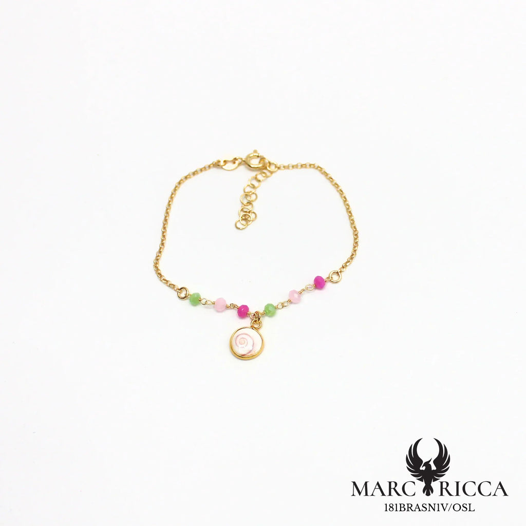 Bracelet œil de Sainte Lucie et cristal