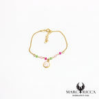 Bracelet œil de Sainte Lucie et cristal