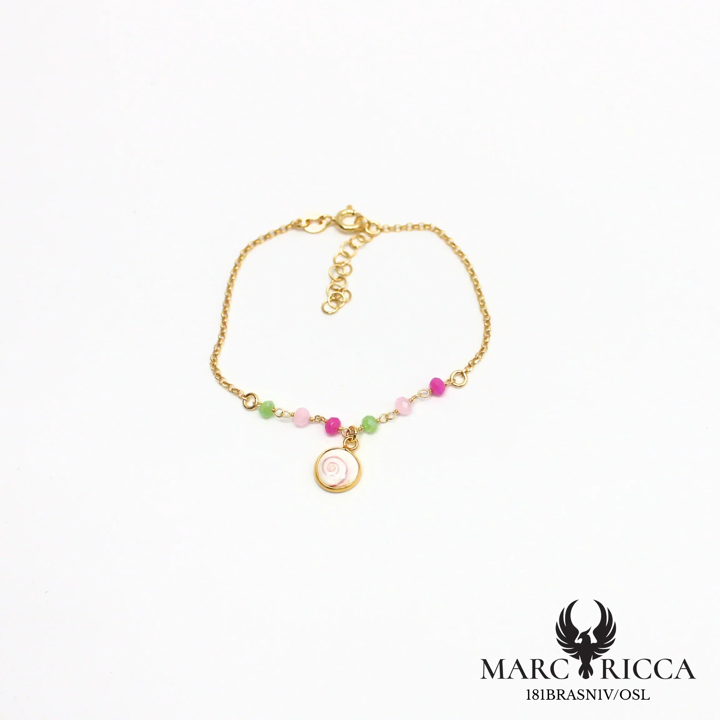 Bracelet œil de Sainte Lucie et cristal