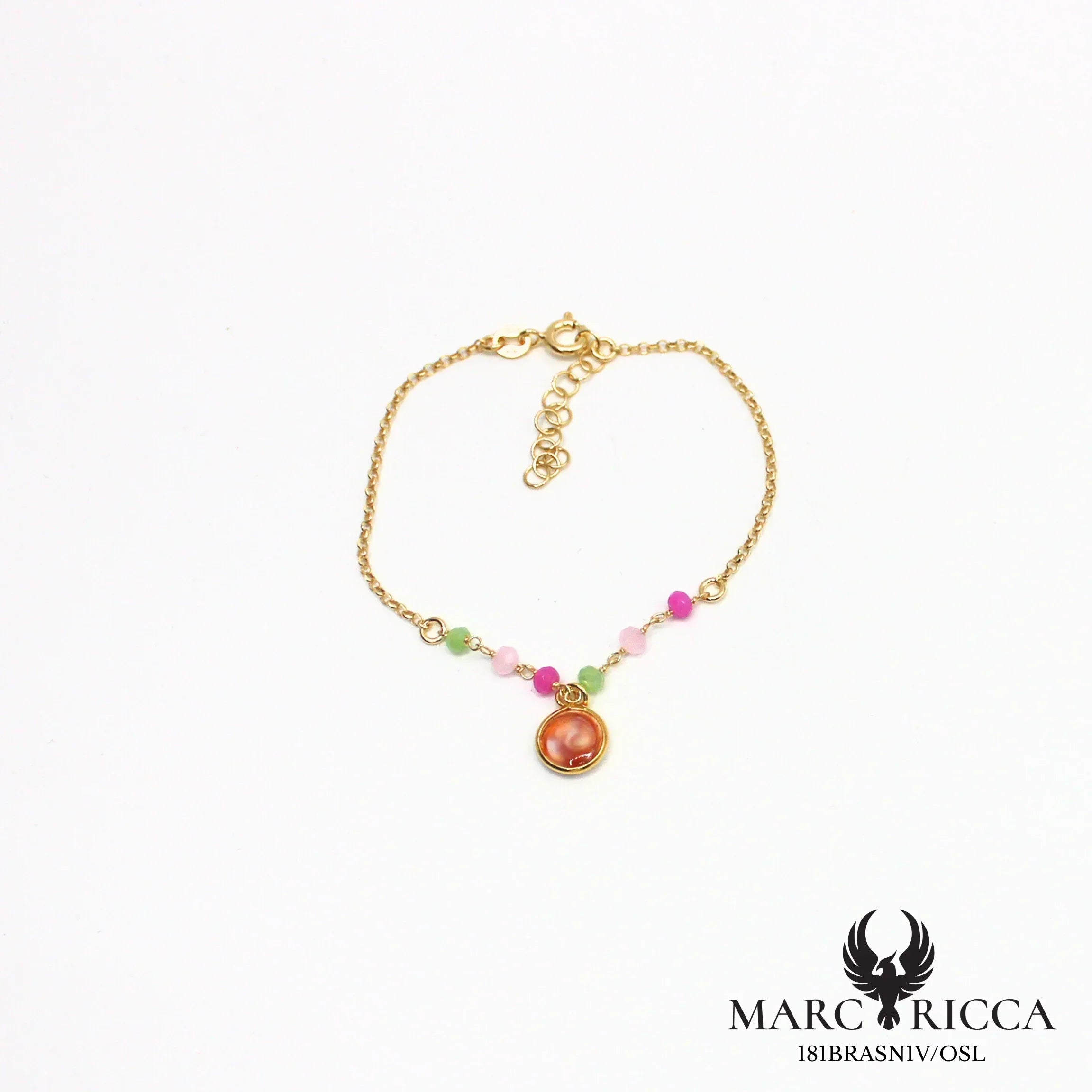 Bracelet œil de Sainte Lucie et cristal