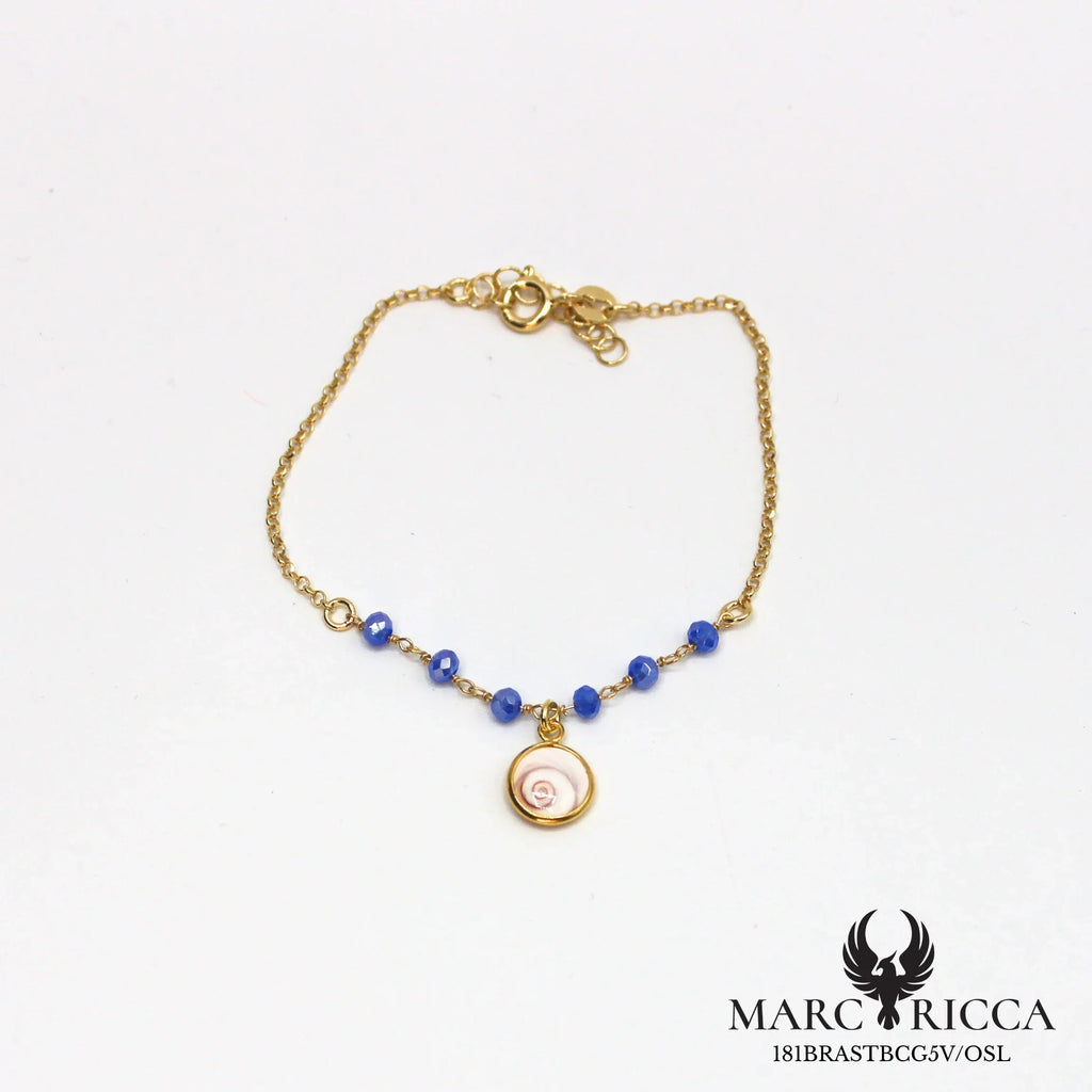 Bracelet œil de Sainte Lucie et cristal