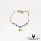Bracelet œil de Sainte Lucie et cristal