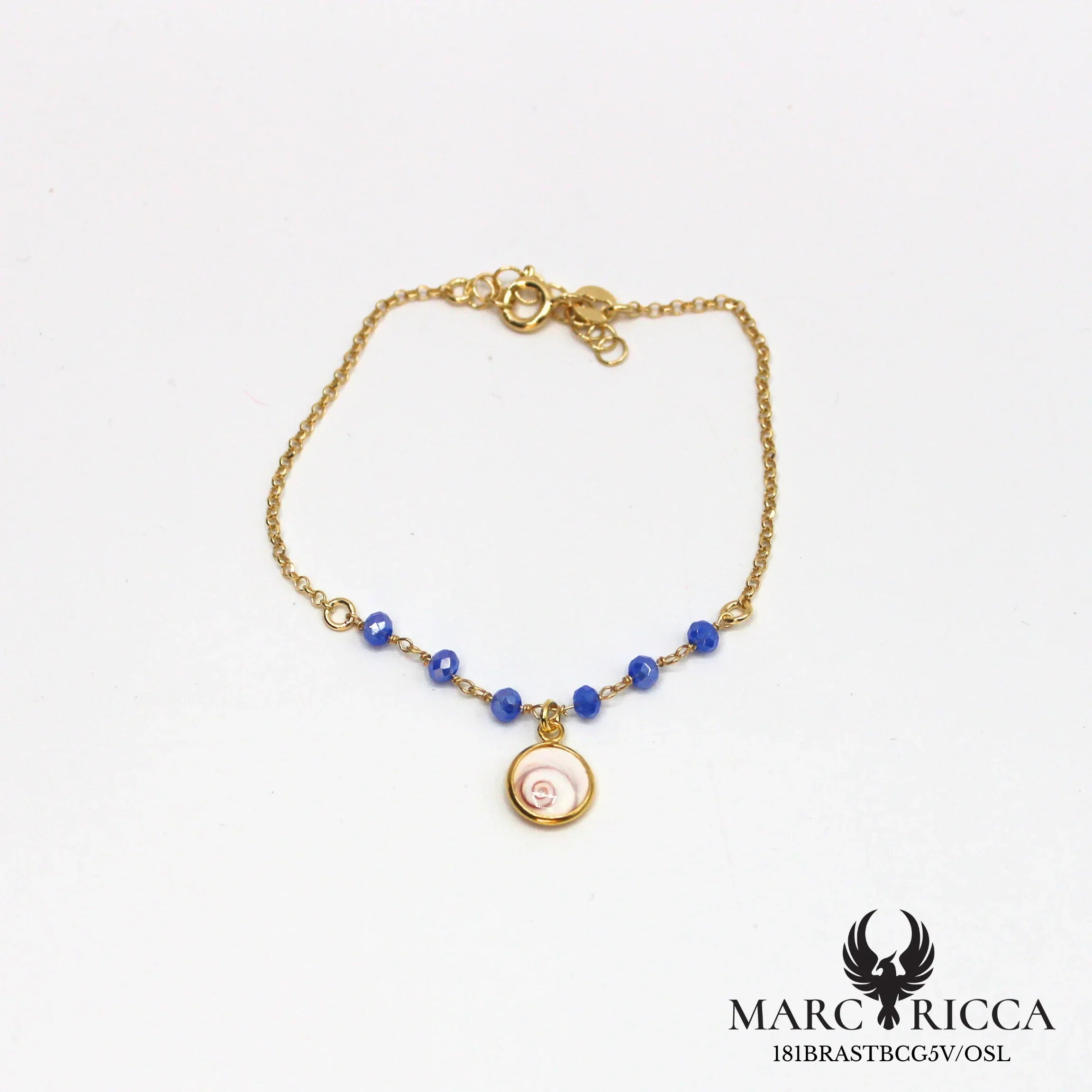 Bracelet œil de Sainte Lucie et cristal