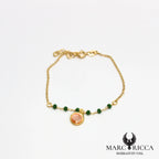 Bracelet œil de Sainte Lucie et cristal