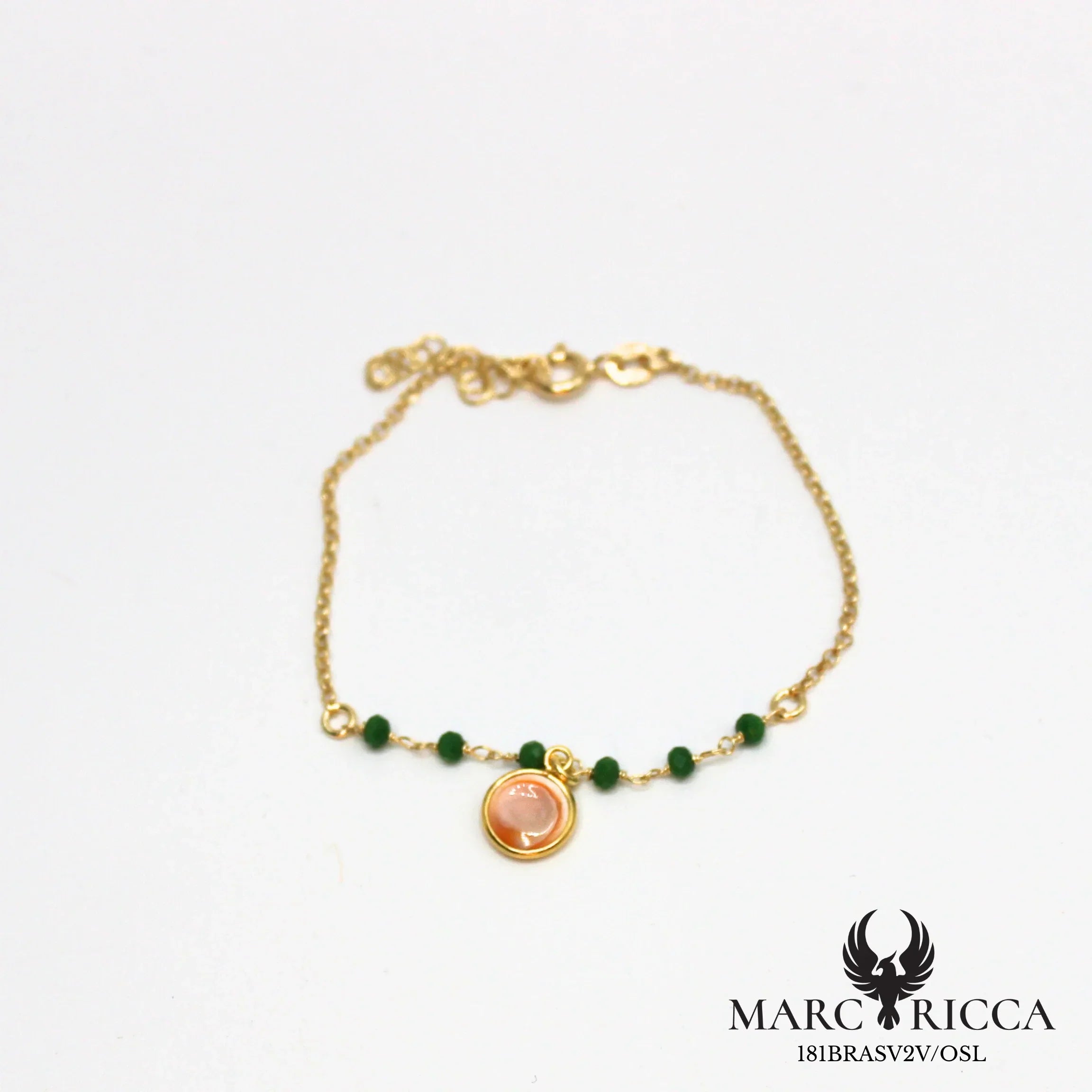 Bracelet œil de Sainte Lucie et cristal
