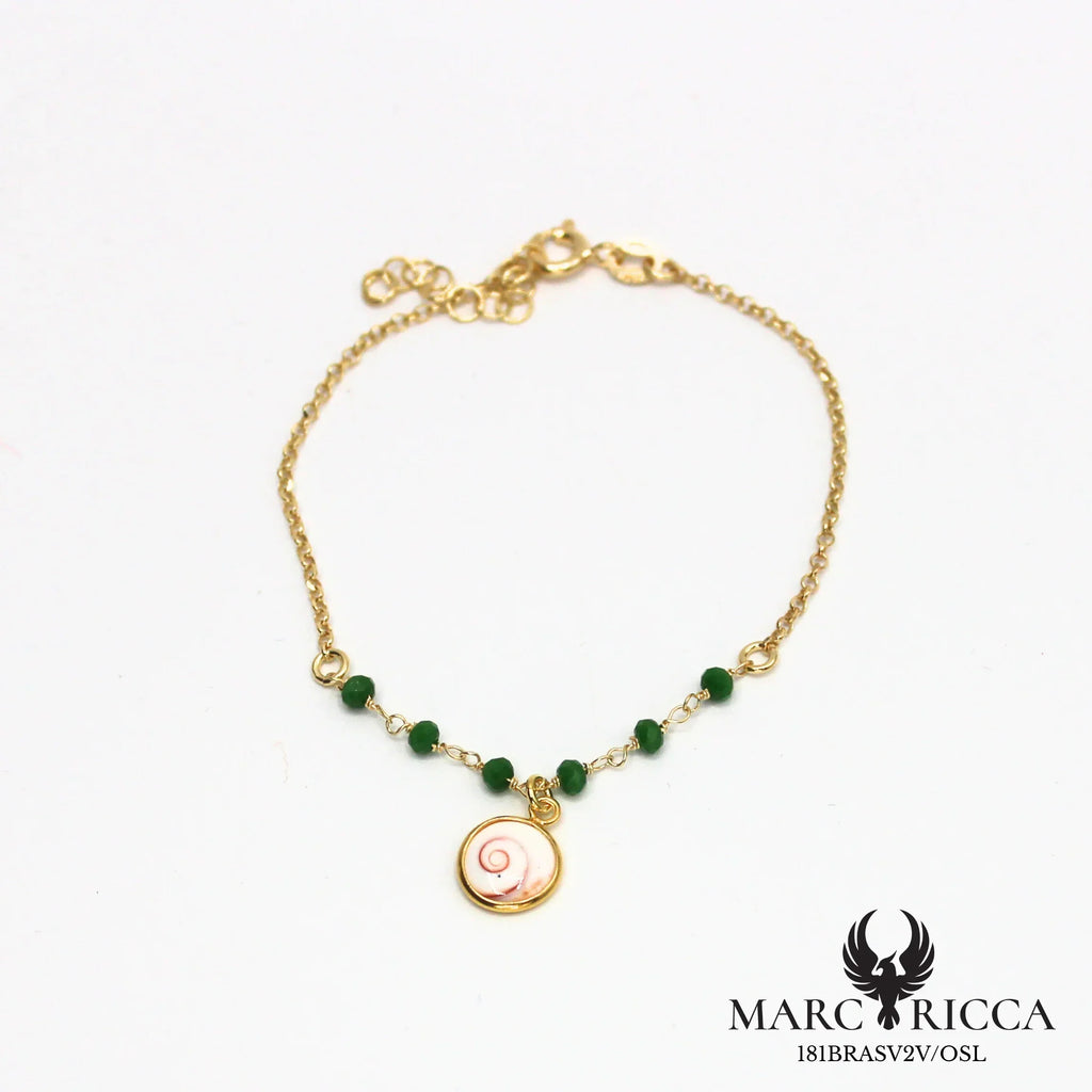 Bracelet œil de Sainte Lucie et cristal