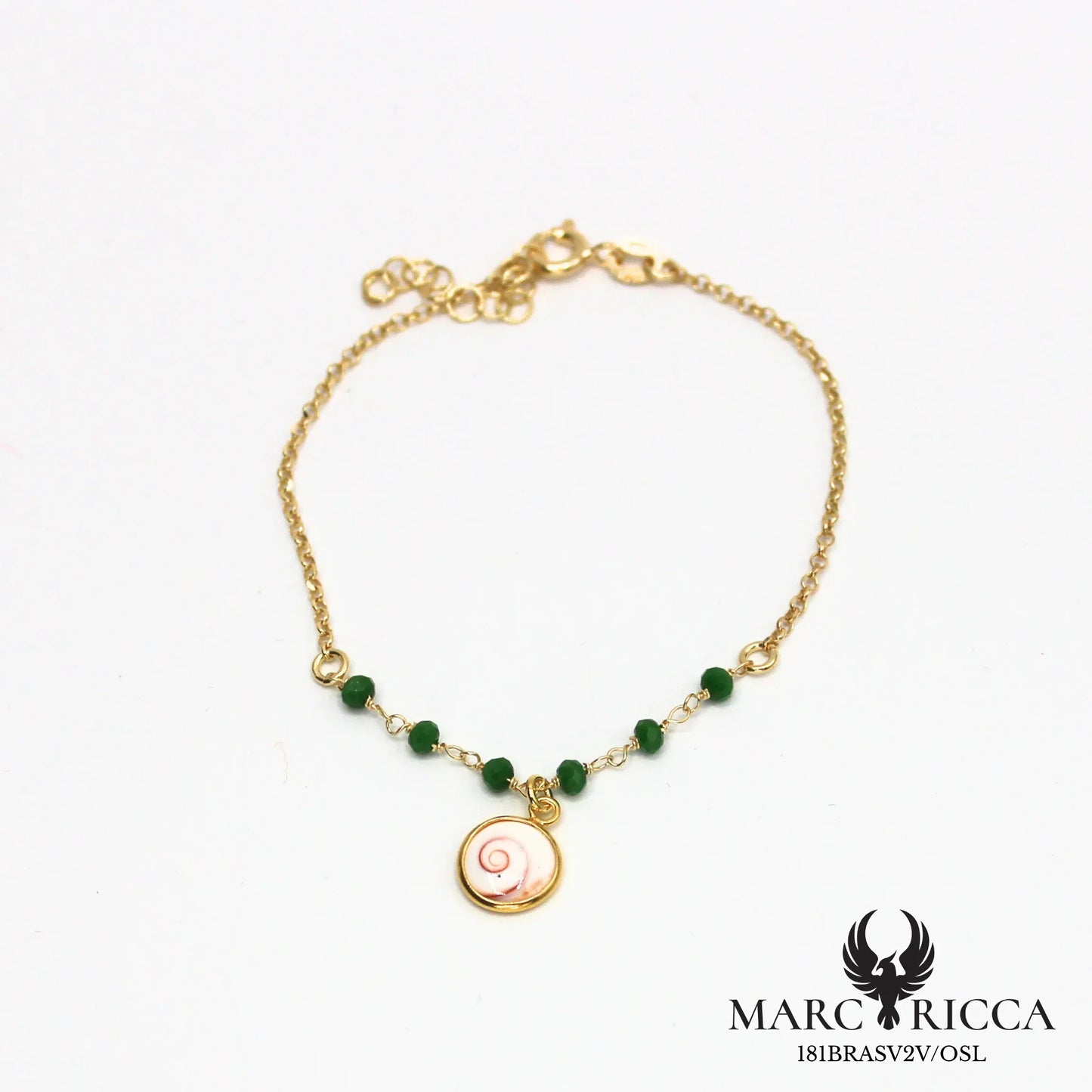 Bracelet œil de Sainte Lucie et cristal