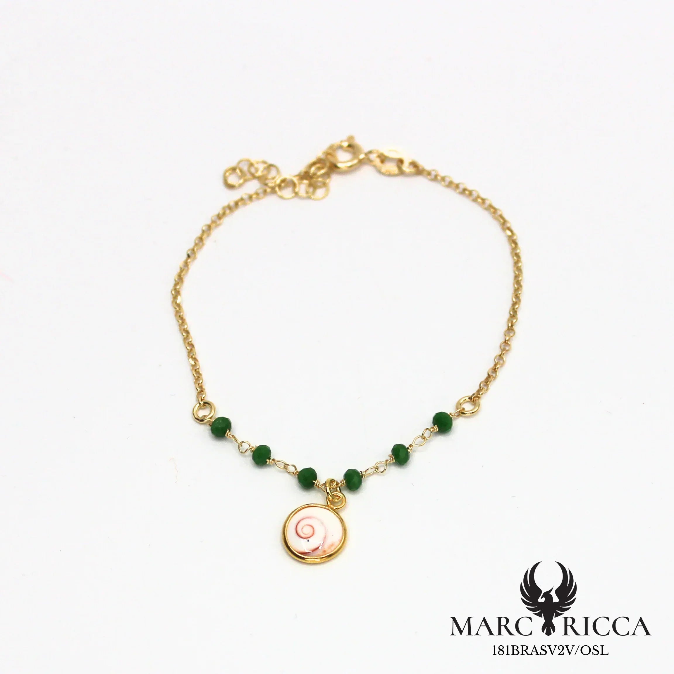 Bracelet œil de Sainte Lucie et cristal