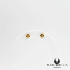 Boucles d'oreilles clous perles de corail