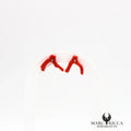 Boucles d'oreilles clous branches de corail
