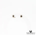Boucles d'oreilles clous griffes corail