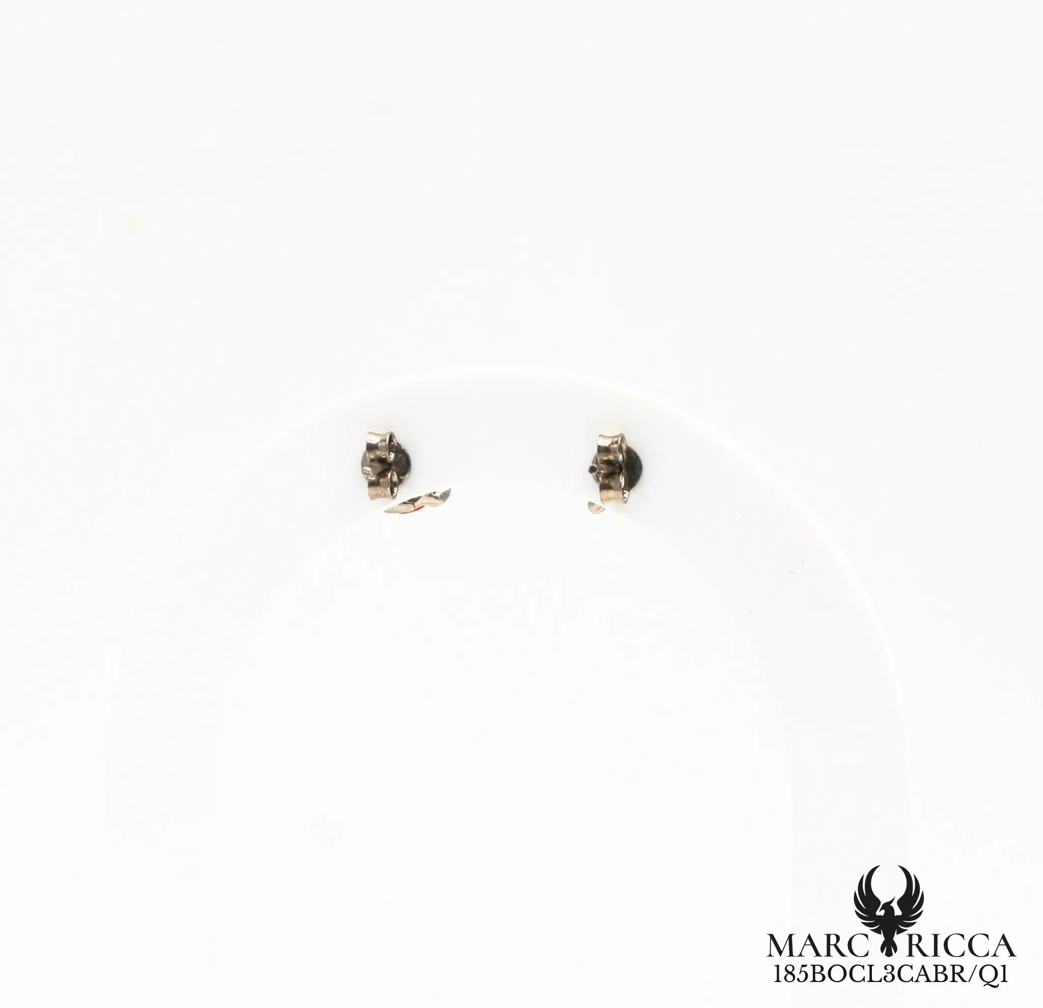 Boucles d'oreilles clous griffes corail