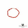 Bracelet corail et perles argent