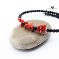Bracelet Jonc Argent Cristal & Corail