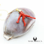 Pendentif Argent Branche de corail