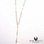 Chapelet en argent ou vermeil avec perles de corail