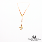 Chapelet en argent ou vermeil avec perles de corail
