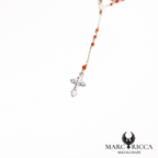 Chapelet en argent ou vermeil avec perles de corail