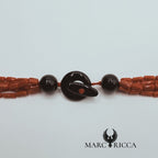 Collier Perles de Corail tube