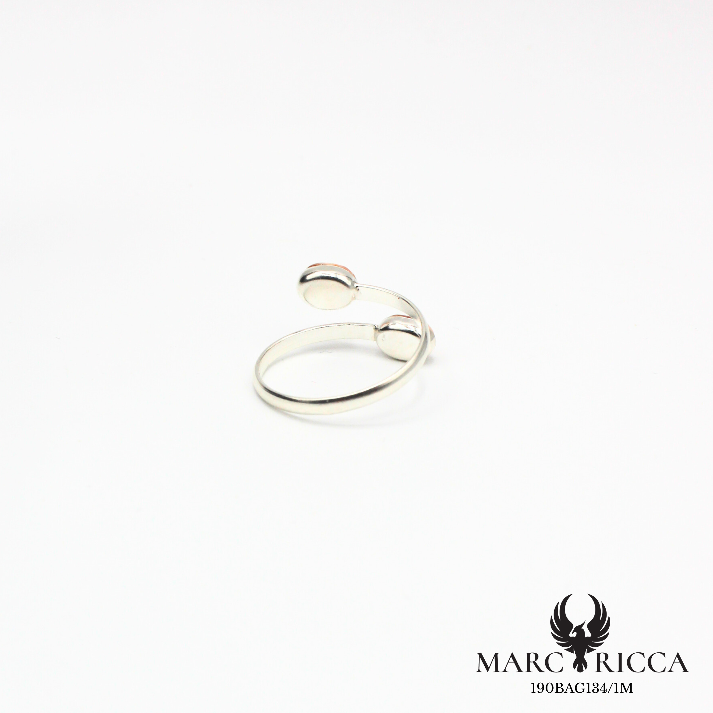 Bague réglable avec yeux de Sainte Lucie en vermeil ou argent
