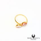 Bague Œil de Sainte Lucie en vermeil