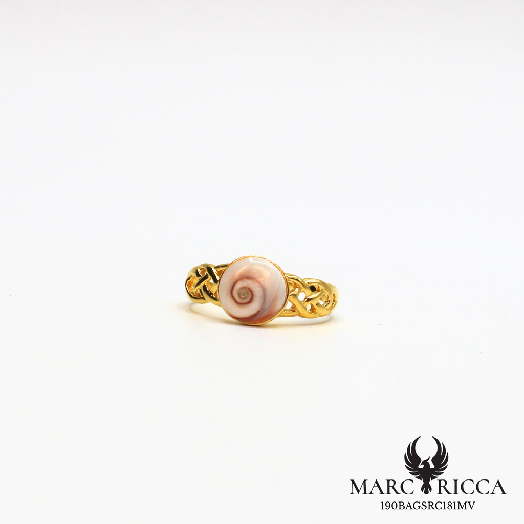 Bague Argent Œil Sainte Lucie Tresse