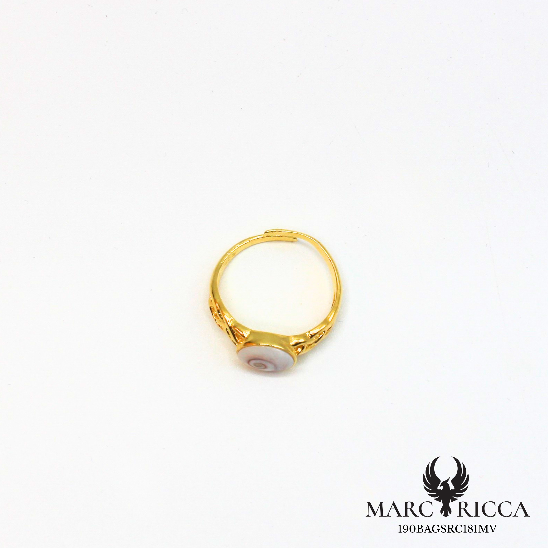 Bague Argent Œil Sainte Lucie Tresse