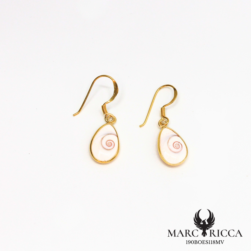 Boucles d'oreilles pendantes gouttes œil de Sainte Lucie