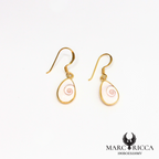 Boucles d'oreilles pendantes gouttes œil de Sainte Lucie