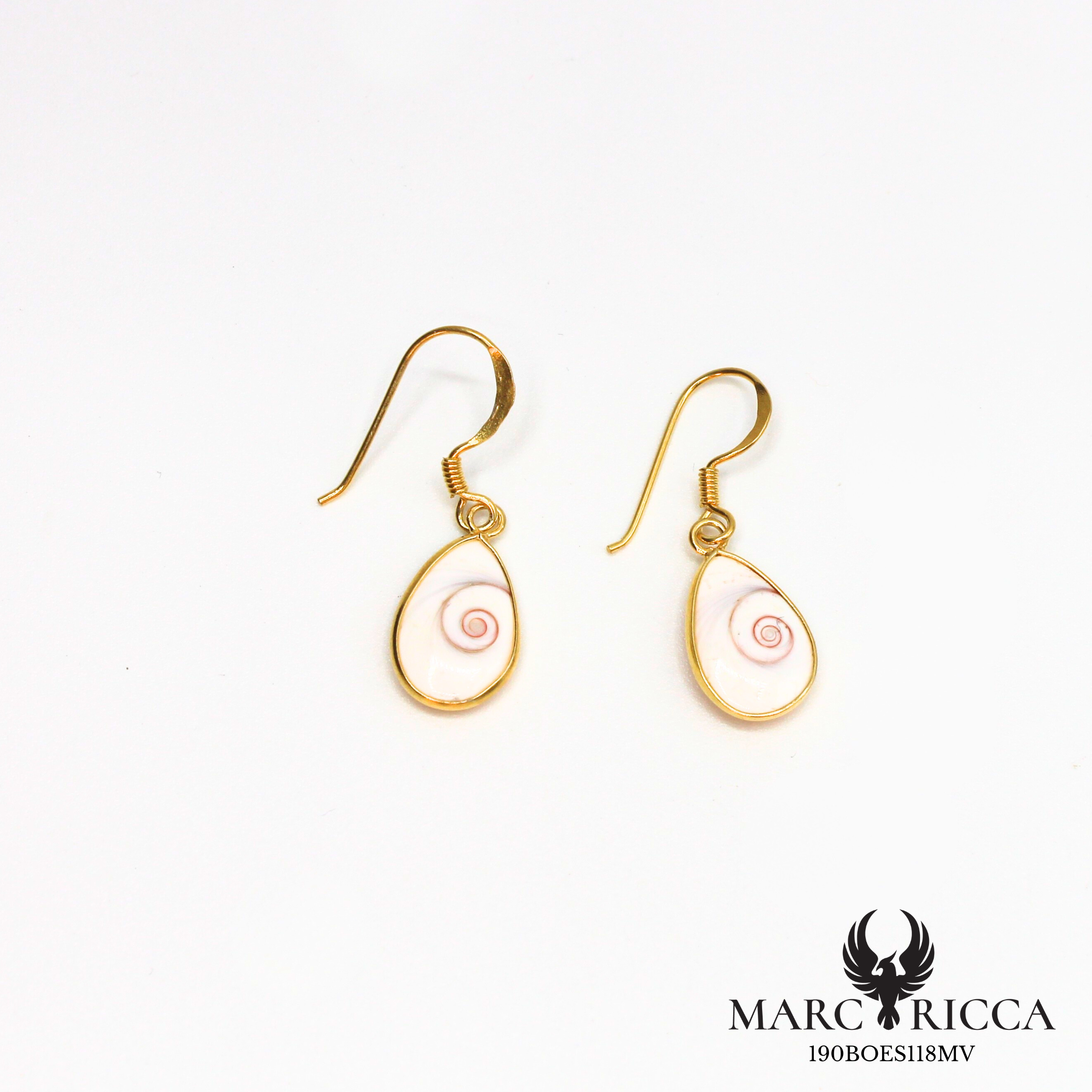Boucles d'oreilles pendantes gouttes œil de Sainte Lucie