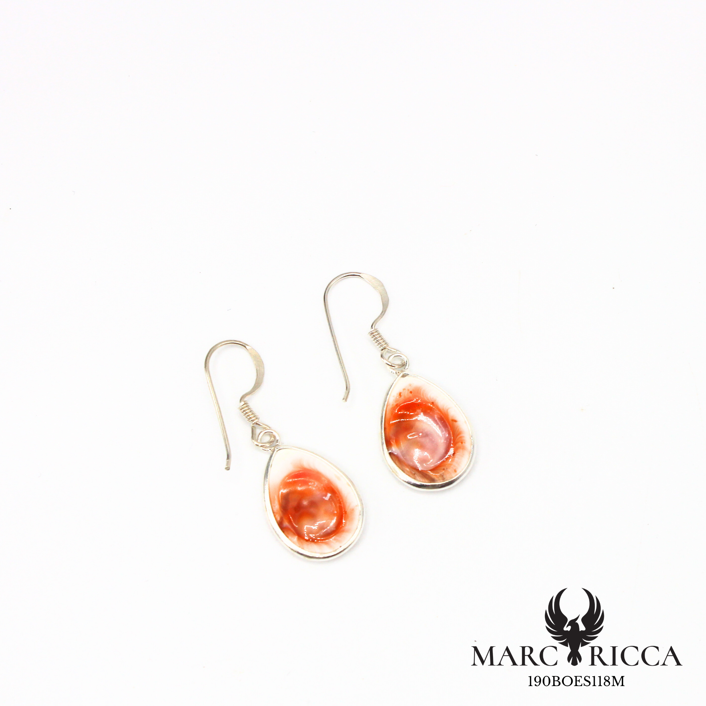 Boucles d'oreilles pendantes gouttes œil de Sainte Lucie
