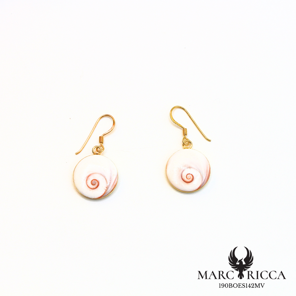 Boucles d'oreilles pendantes œil de Sainte Lucie