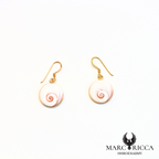 Boucles d'oreilles pendantes œil de Sainte Lucie