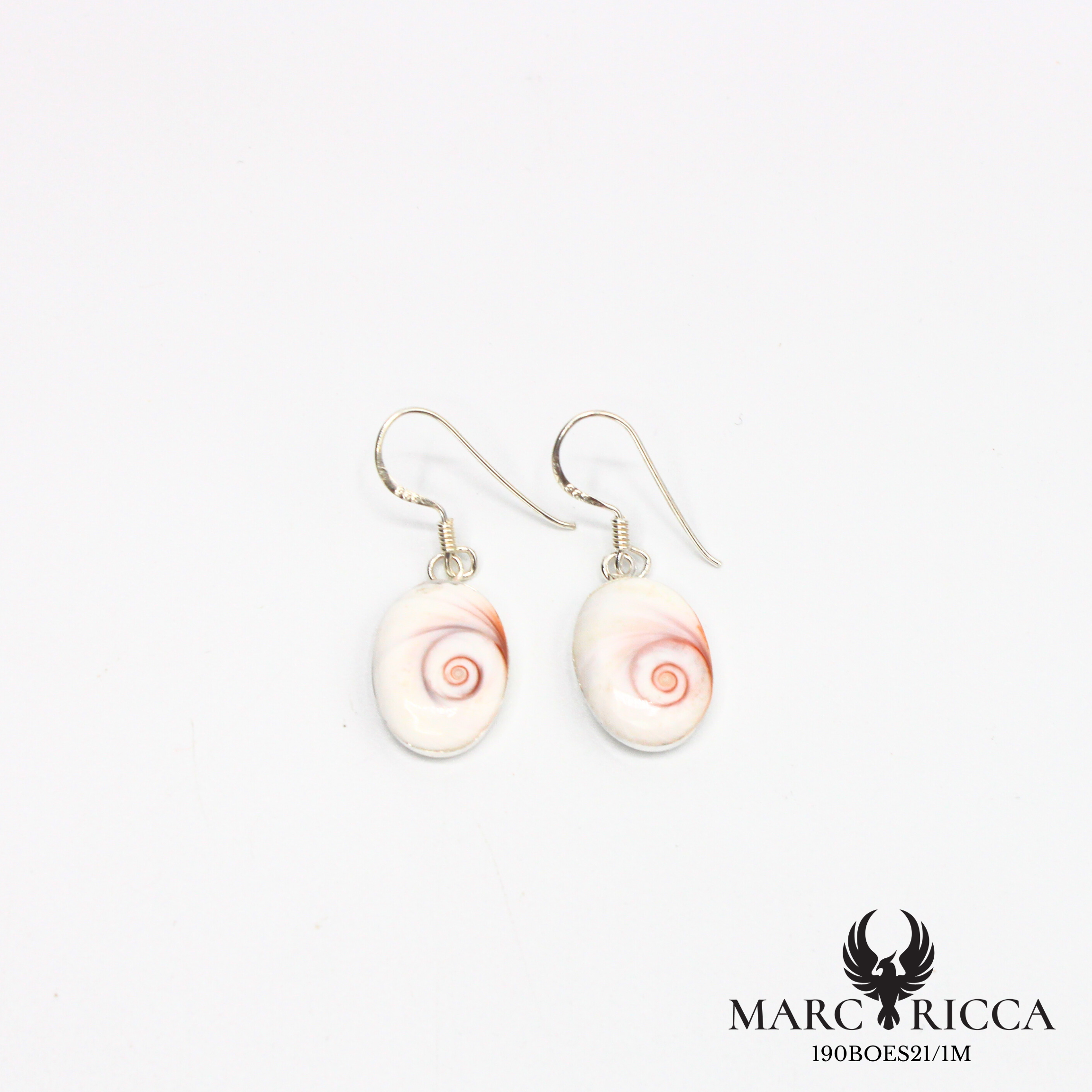 Boucles d'oreilles pendantes avec œil de Sainte Lucie