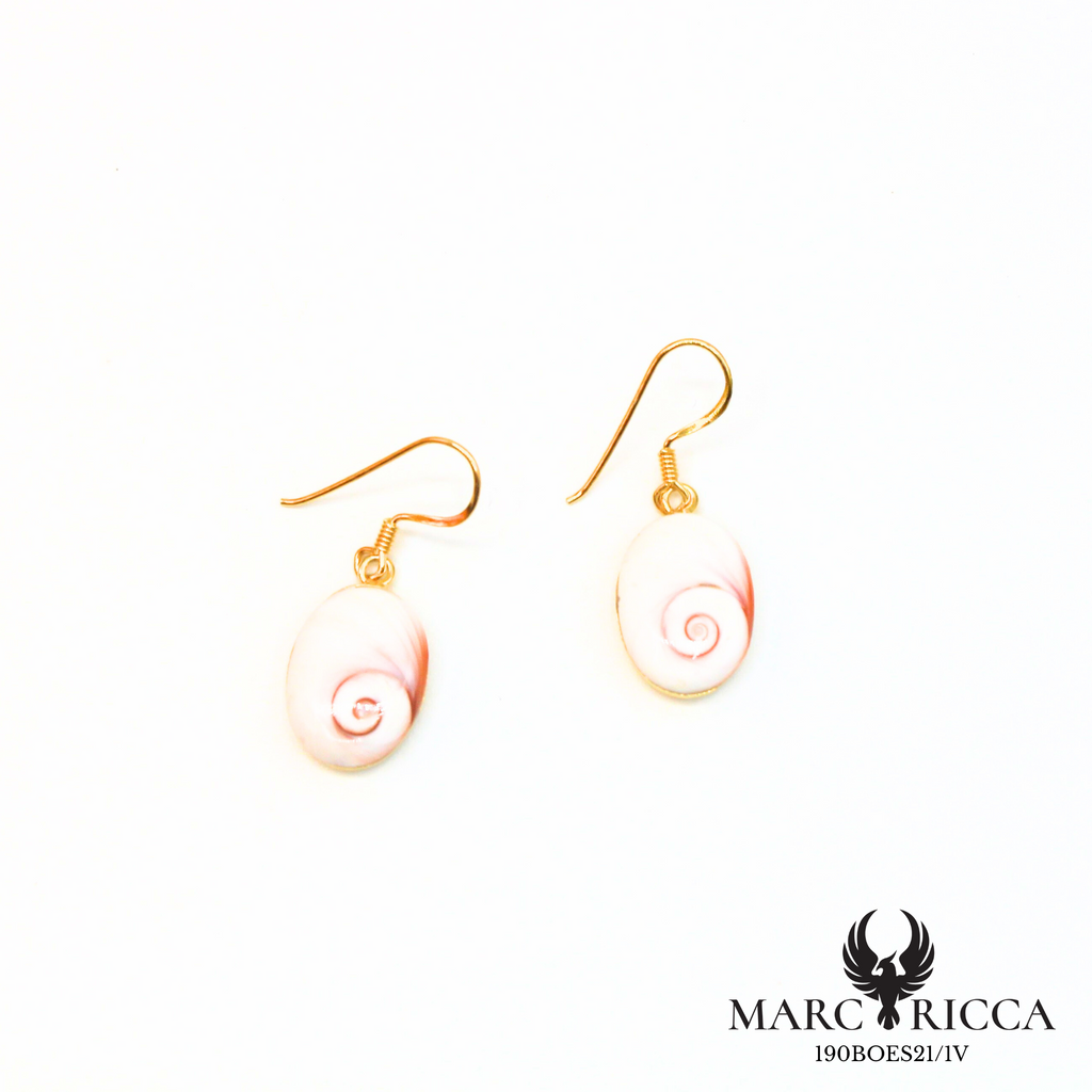 Boucles d'oreilles pendantes avec œil de Sainte Lucie