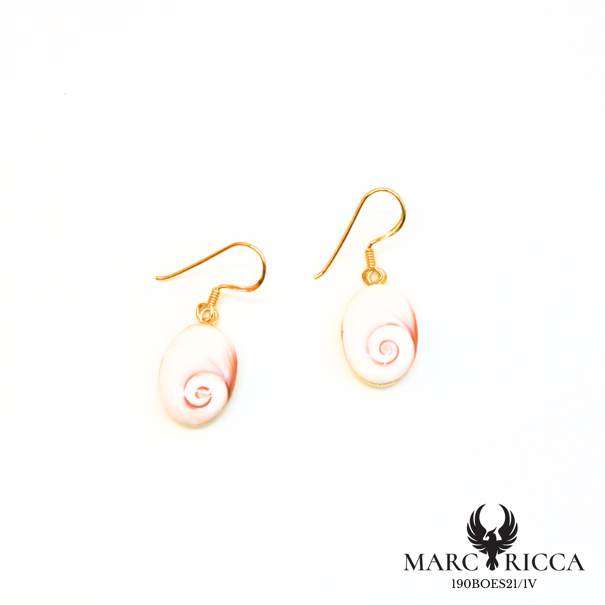 Boucles d'oreilles pendantes avec œil de Sainte Lucie