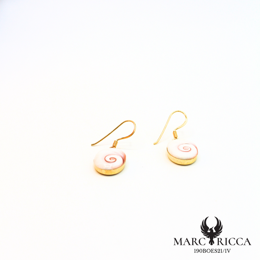 Boucles d'oreilles pendantes avec œil de Sainte Lucie