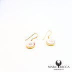 Boucles d'oreilles pendantes avec œil de Sainte Lucie