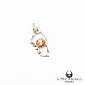 Pendentif corse en argent avec Œil de Sainte Lucie