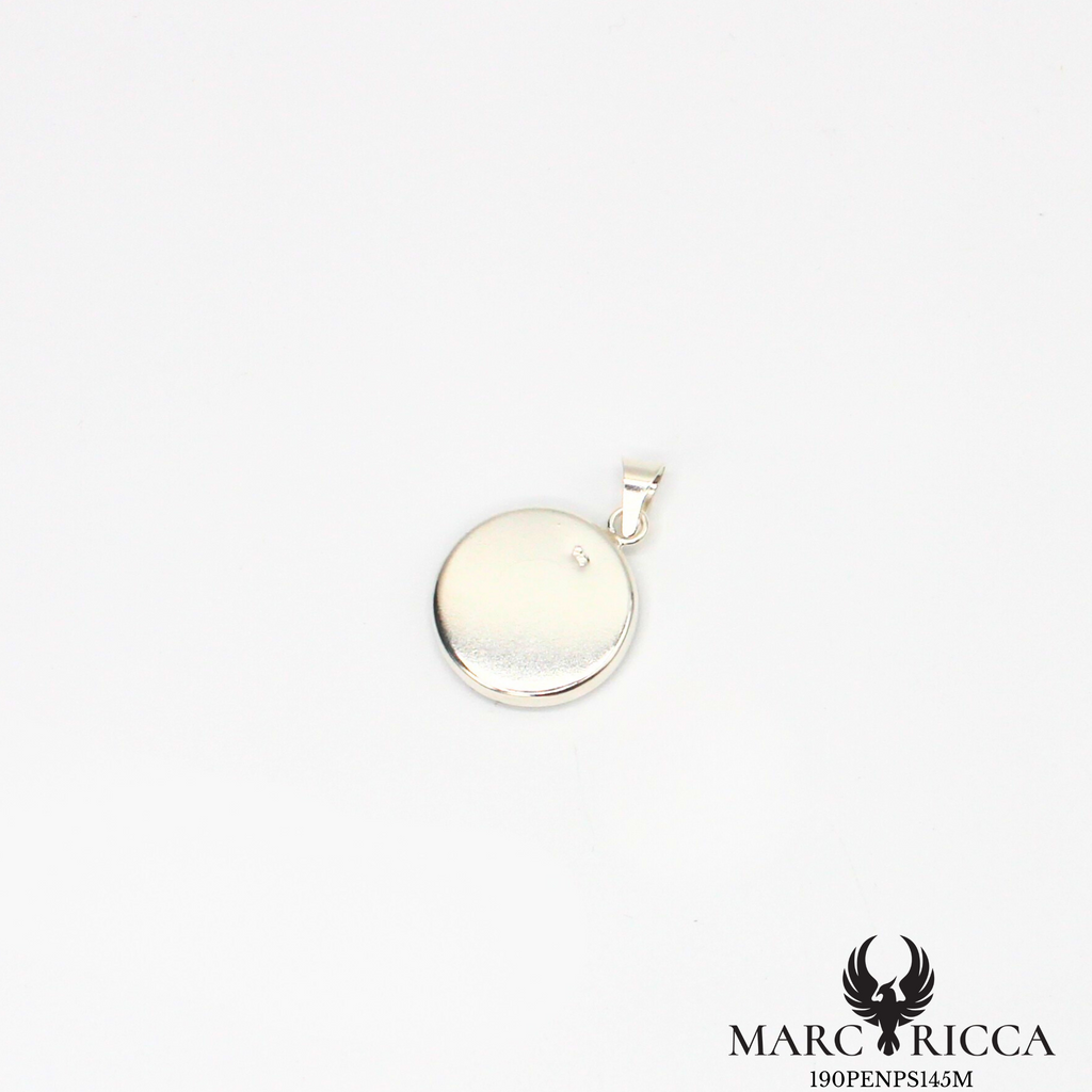 Pendentif oeil de Sainte Lucie et zirconium en argent ou vermeil