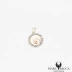 Pendentif oeil de Sainte Lucie et zirconium en argent ou vermeil