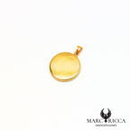 Pendentif Œil de Sainte Lucie en argent ou vermeil avec strass