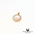 Pendentif Œil de Sainte Lucie en argent ou vermeil avec strass